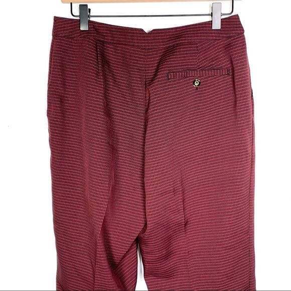 EP Pro red and black plaid mid rise golf travel Capri pants women's size 10 B103 - Picture 5 of 6